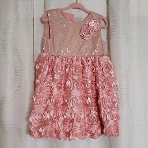 Pink sequenced dress